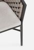 BIZZOTTO krzesło ogrodowe MARGALIDA       antracyt / beż