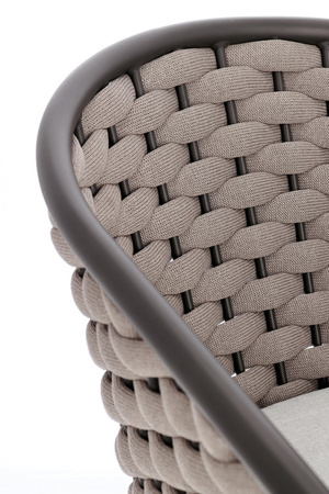 BIZZOTTO krzesło ogrodowe MARGALIDA       antracyt / beż