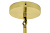 Lampa wisząca CANDELABR 6 złota - aluminium, szkło