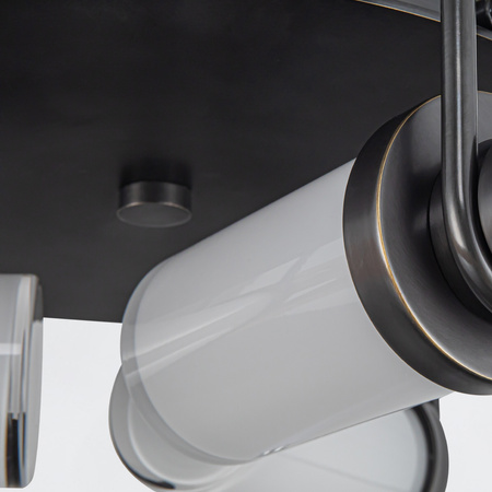 Plafon Wynwood - 3 źródła światła - Miejski brąz Quintiesse QN-WYNWOOD-F-UBZ