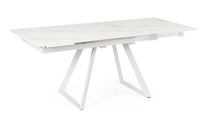 BIZZOTTO stół ogrodowy REETA 120-180      biały / rozkładany