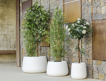 NEW GARDEN donica CAMELIA 40 CABLE biała