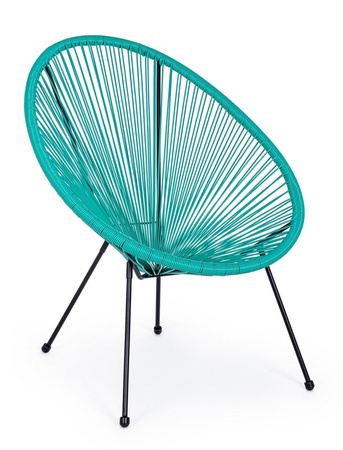 BIZZOTTO krzesło ogrodowe PARKER          turkusowe