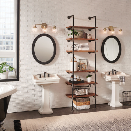 Kinkiet Poppy - 3 źródła światła - Stary mosiądz Poppy Quintiesse Hinkley QN-POPPY3-HB-BATH