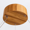 Lampa wisząca Angular Brązowy, Drewno Quintiesse Accord QN-ANGULAR-RING-LED-80-TEAK