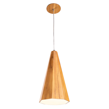 Lampa wisząca Angular Brązowy, Drewno Quintiesse Accord QN-ANGULAR-P-S-TEAK