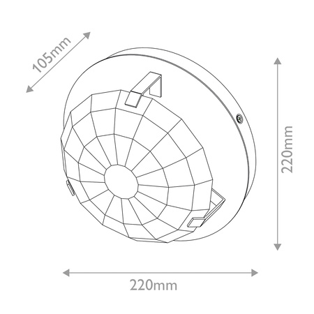 Kinkiet Leo - 1 źródło światła - Czarny Quintiesse QN-LEO-WB1-BK