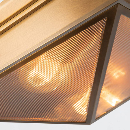 Plafon Cairo - 2 źródła światła - Vintage mosiądz Quintiesse QN-CAIRO-F-M-VBS-CR