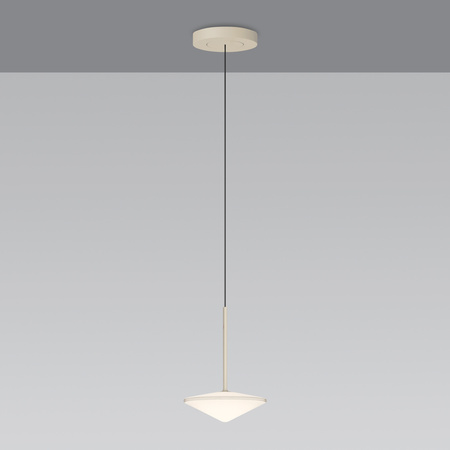 Vibia Tempo Lampa Wisząca LED, 205 wys. 200 cm, Kremowy Mat