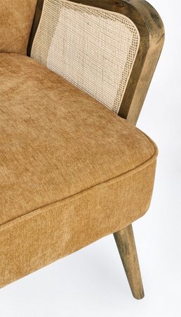 BIZZOTTO fotel VIRNA żółty