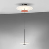 Vibia Flat Lampa Wisząca LED ze Ściemniaczem, 55 wys. 300 cm, Czarny Czerwony Biały