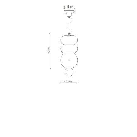 SOSPENSIONE 3 ELEMENTI - PENDANT WITH 3 ELEMENTS BUMBUM Ferroluce C2763-MIX
