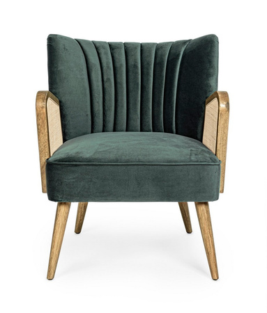 BIZZOTTO fotel VIRNA zielony