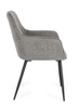 BIZZOTTO krzesło CORA ARM czarny / szary