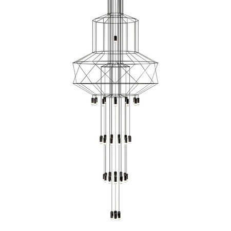 Lampa wisząca FLUSSO 43 czarna