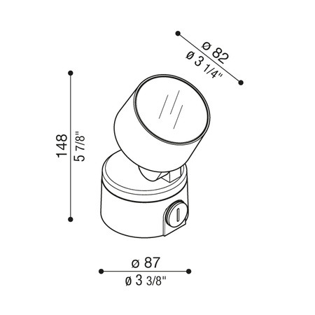 Lombardo LL133002S3 Lampa ścienna Noa 50
