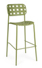 BIZZOTTO krzesło barowe ogrodowe CLOVER   zielone