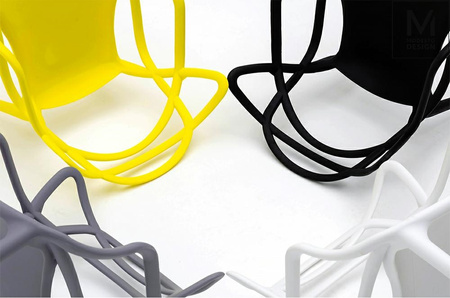 MODESTO krzesło HILO czarne-polipropylen