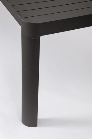 BIZZOTTO stół ogrodowy KIPLIN 180-240     czarny / rozkładany