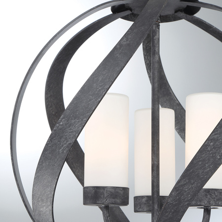 Latarnia wisząca Blacksmith - 3 źródła światła Blacksmith Quintiesse Quoizel QN-BLACKSMITH-3P-OBK