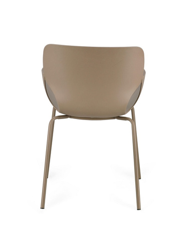 BIZZOTTO krzesło LENNOX ARM brązowe