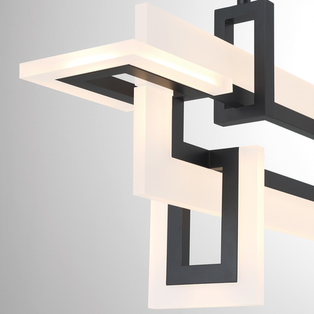 Mała lampa wyspowa Inizio - Matowa czerń Quintiesse Eurofase QN-INIZIO-LP-S-BK