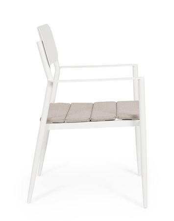 BIZZOTTO krzesło ogrodowe NEBULA białe