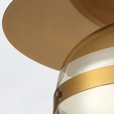 Średni plafon Nottingham - 1 źródło światła - Antyczny mosiądz Quintiesse Eurofase QN-NOTTINGHAM-F-M-AB