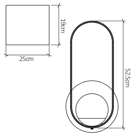 Kinkiet Sfera Brązowy, Drewno Quintiesse Accord QN-SFERA-WB-L-TEAK