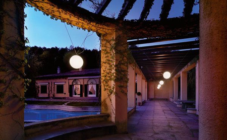 Lumina Perla lampa wisząca ze szklaną kulą, Ø 35