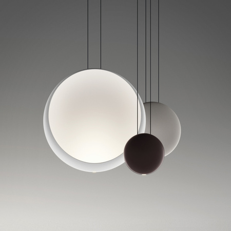 Vibia Cosmos Lampa Wisząca LED 4-punktowa, szer. 65, wys. 200, GL 24 cm, Jasnoszary Mat Biały Mat Czekoladowy Mat