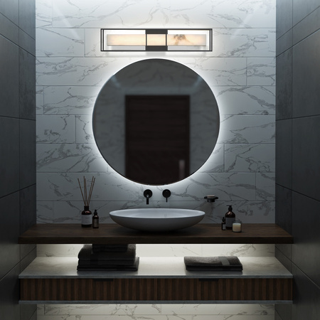 Duży kinkiet Blakley - 1 źródło światła - Matowa czerń Quintiesse Eurofase QN-BLAKLEY-L-BK