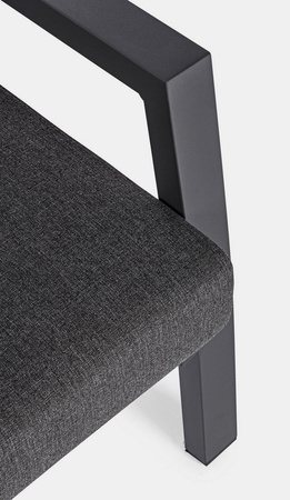 BIZZOTTO fotel ogrodowy KLEDI szary