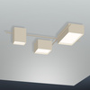 Vibia Structural lampa sufitowa LED 3-punktowa szer. 120 wys. 21 gl. 120 cm kremowy mat