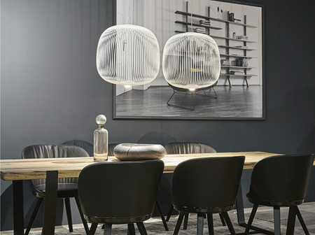 Lampa Wisząca Spokes 2 Midi MyLight-Biały FOSCARINI