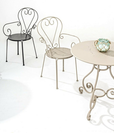 BIZZOTTO krzesło ogrodowe ETIENNE czarne