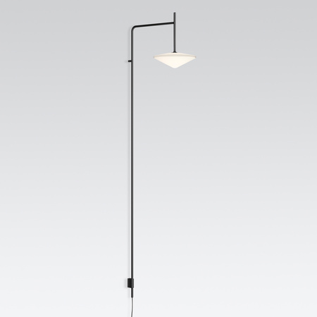 Vibia Tempo Lampa Ścienna LED ze Ściemniaczem i Przewodem, 40.3 GL, 20.5 cm, Grafitowy Mat