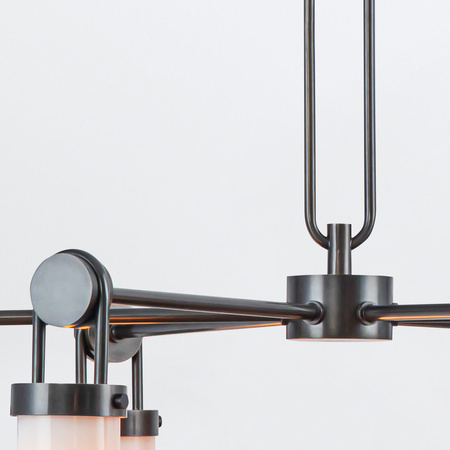 Żyrandol Wynwood - 6 źródeł światła - Miejski brąz Quintiesse QN-WYNWOOD6-UBZ