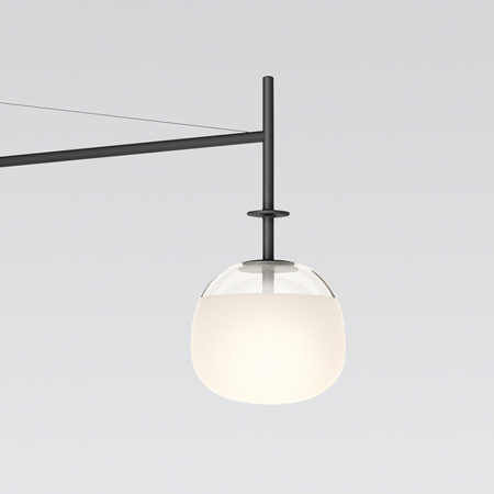 Vibia Tempo Lampa Ścienna LED ze Ściemniaczem i Przewodem, 116.5 GL, 13 cm, Grafitowy Mat