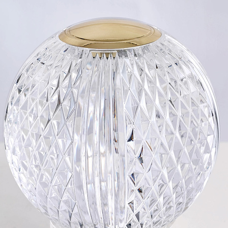 Mała lampa stołowa LED Marni - Naturalny mosiądz Quintiesse QN-MARNI-TL-S-NBR