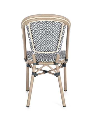 BIZZOTTO krzesło ogrodowe SILVEIRA        czarne