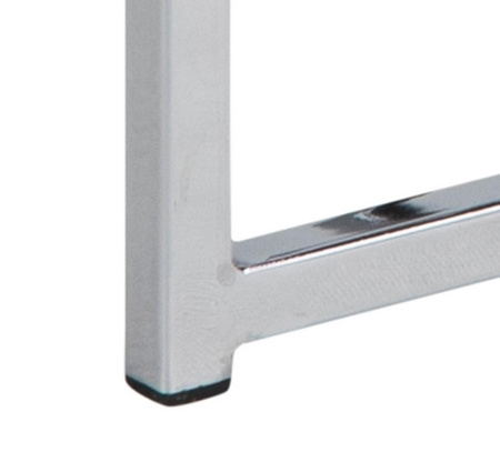 ACTONA zestaw stolików CROSS TRIO czarny - szkło, chrom