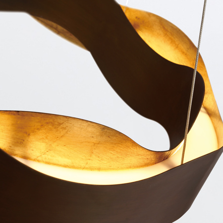 Średni żyrandol Vaughan - Brązowo-złoty Quintiesse Eurofase QN-VAUGHAN-P-M-BRZ-GD