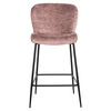 RICHMOND krzesło barowe DARBY 68 różowe - trudnopalne