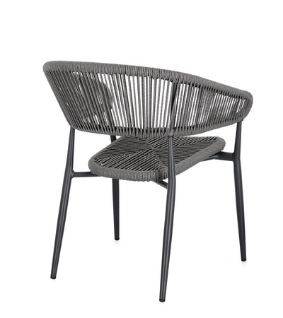 BIZZOTTO krzesło ogrodowe ALGAIDA szare