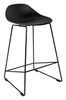 Krzesło barowe BENNY 66 czarne