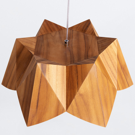 Lampa wisząca Physalis Brązowy, Drewno Quintiesse Accord QN-PHYSALIS-P-M-TEAK
