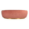 RICHMOND sofa WAYLON PINK - welur, podstawa złota