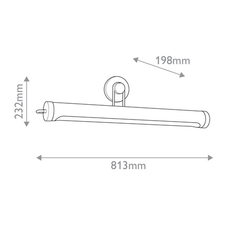 Duża obrazówka Wynwood - 2 źródła światła - Miejski brąz Quintiesse QN-WYNWOOD-PL-L-UBZ
