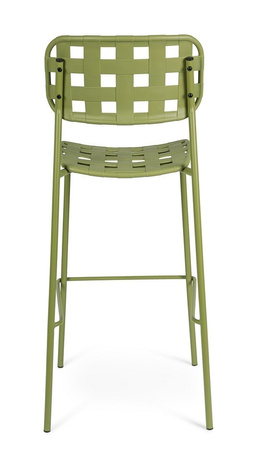 BIZZOTTO krzesło barowe ogrodowe CLOVER   zielone